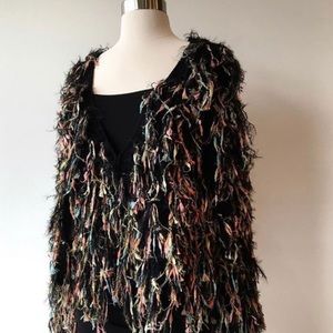 Sparkly fringe cardigan